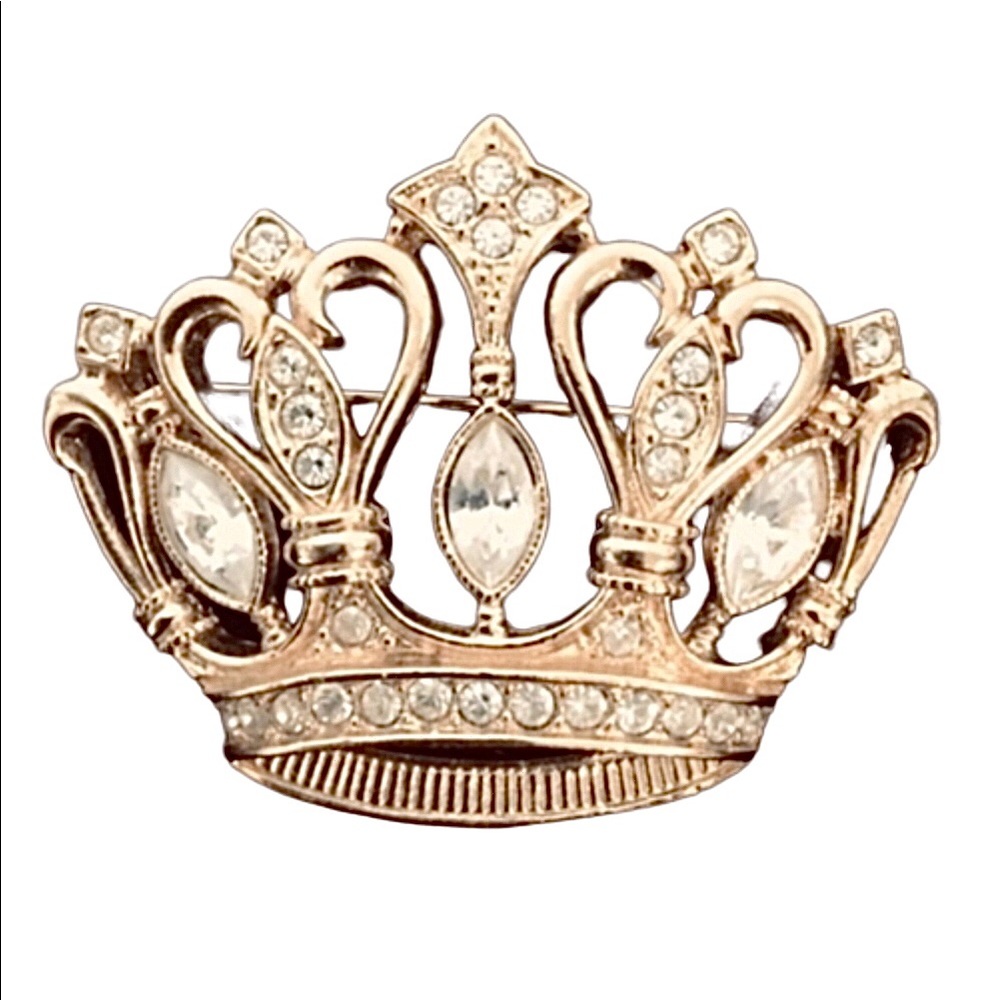 Vintage Kenneth Jay Lane Crown Pin